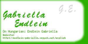 gabriella endlein business card